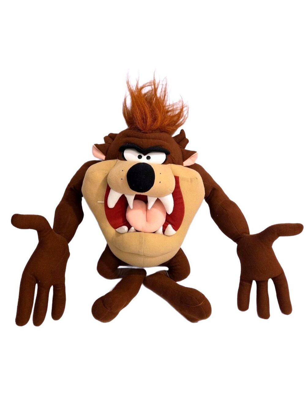 Vintage 1997 Looney Tunes Taz Tasmanian Devil Plush 14" STS Warner Bros